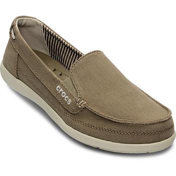 Crocs Walu Platene Khaki - Damske Mokasíny